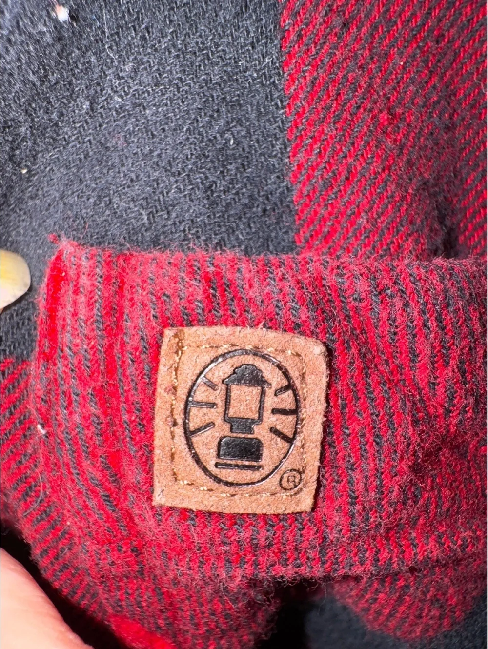 Vintage Coleman XL Red & Black Buffalo Plaid Flannel Shirt -